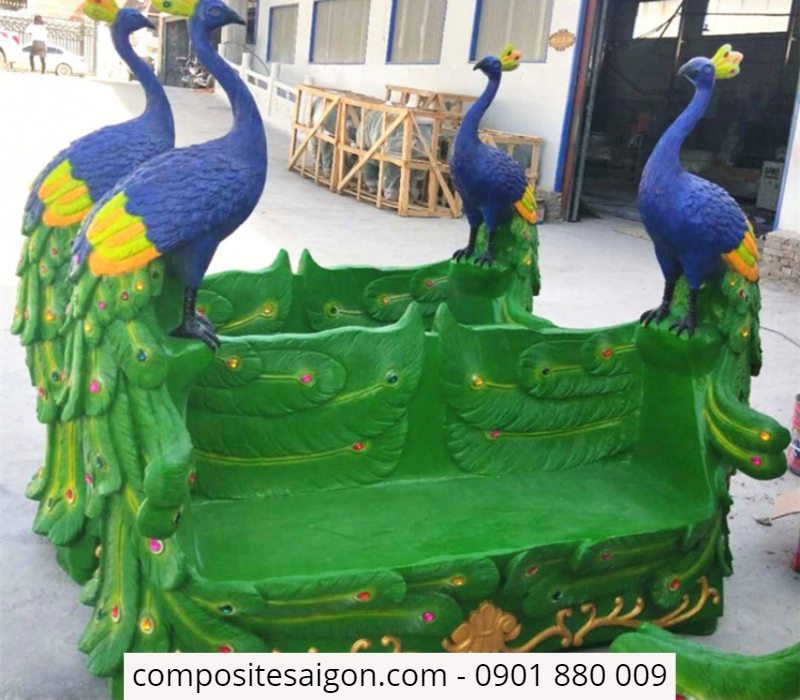 ban ghe bang composite dep11 1 7705 - Ghế ngồi công trang trí composite cao cấp 2400*700*1600mm